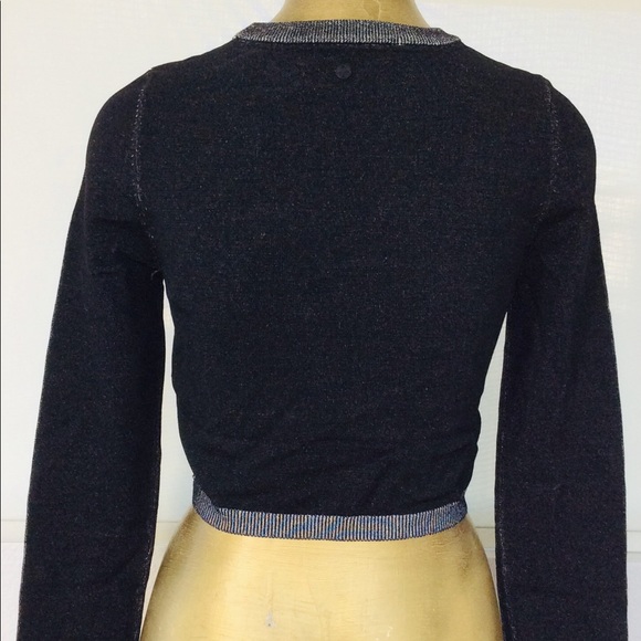 SALE!  NWT ELEVEN PARIS LA Collection Cropped SWEATER L - Picture 10 of 15